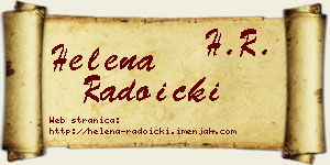 Helena Radoički vizit kartica